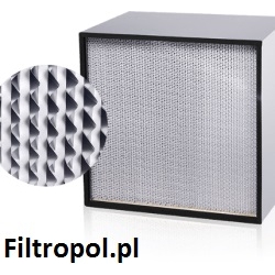 Filtr kompaktowy dokładny F9 592x592x292mm Separator aluminiowy